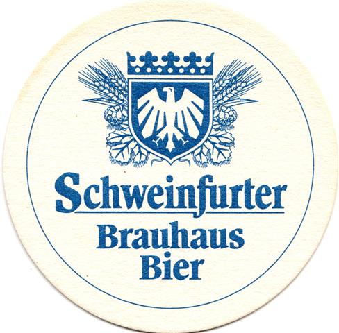 schweinfurt sw-by brauhaus rund 1fbg 5a (215-mit rahmen-blau)